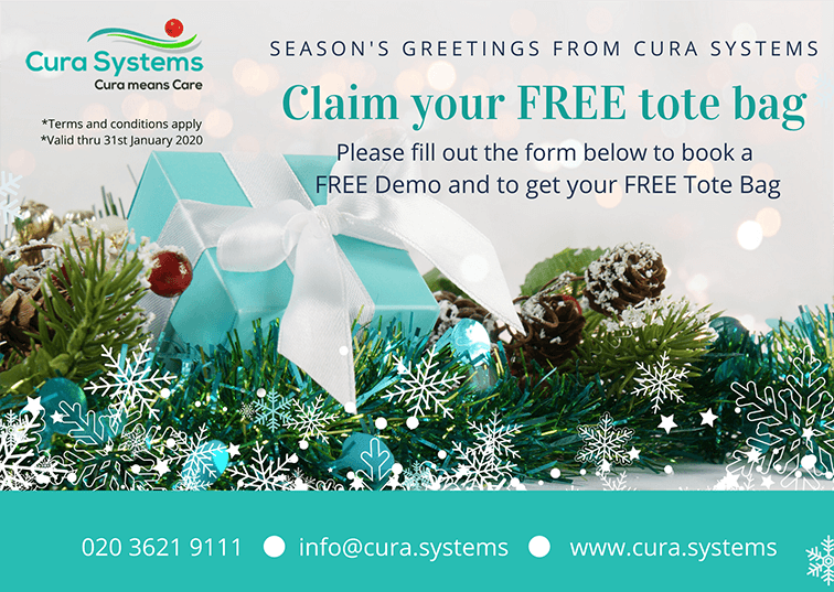Cura Systems, Free Christmas Tote Bag
