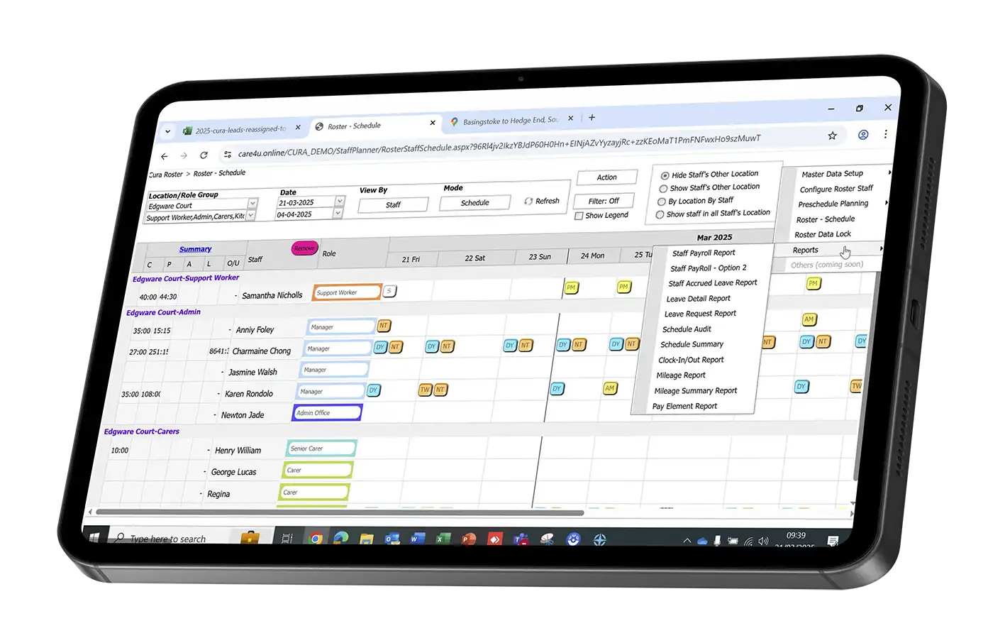 e-rostering system uk, care rota software