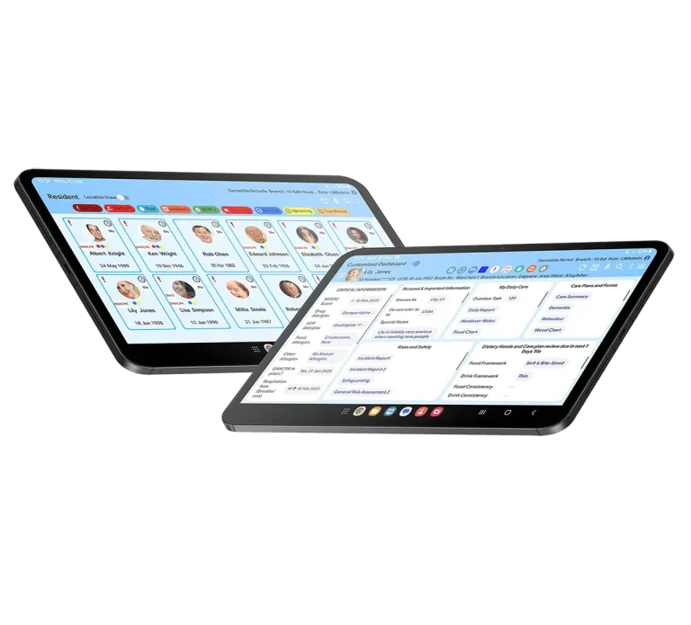Care Management Software, Tablet-based Care Home System