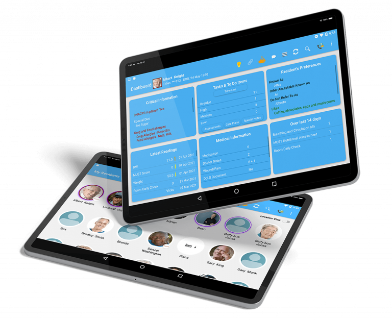 Cura Tablet, Tablet-based Care App