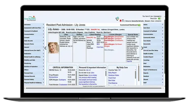  Tablet based care system